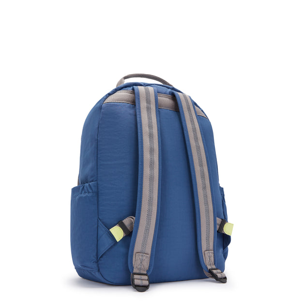 Kipling Rylie Backpack Adjustable Padded outlet Straps Zip Compartments Admirable Blue