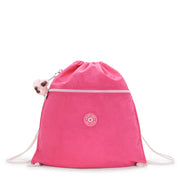 KIPLING Medium backpack (with drawstring) Female Happy Pink C Supertaboo