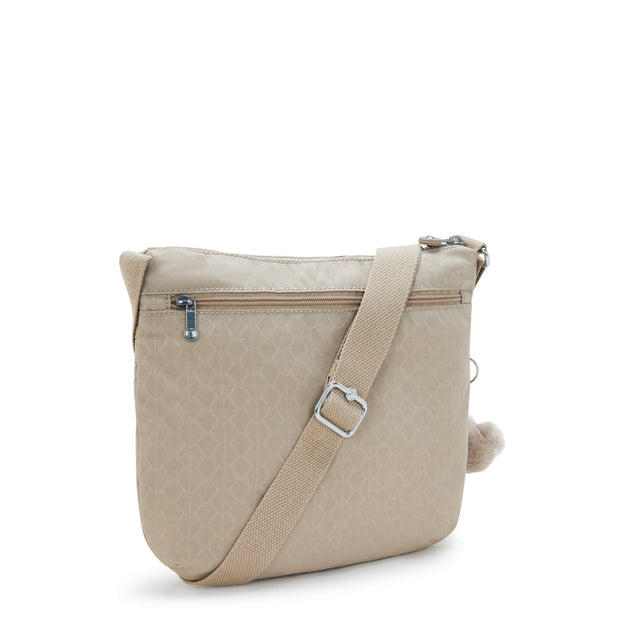 KIPLING Medium crossbody Female Signature Beige Embossed Arto 10878-96A