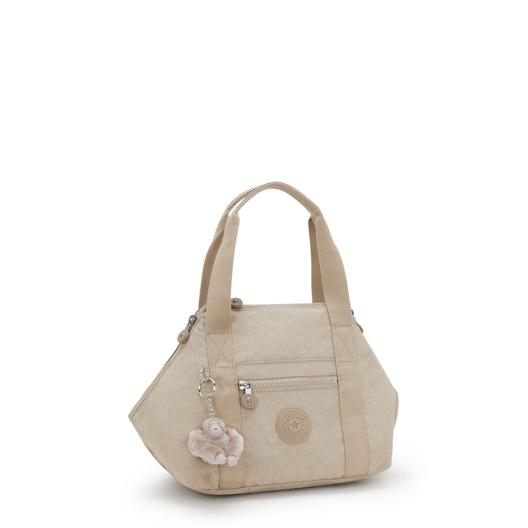 KIPLING Small handbag (with removable shoulderstrap) Female Signature Beige Embossed Art Mini 15410-96A