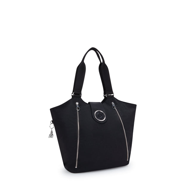 KIPLING Medium Tote with Zipped & Magnetic Closure Female Black Spice Recicely I3286-5JB