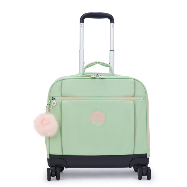 KIPLING Large wheeled bag Female Soft Green Met New Storia