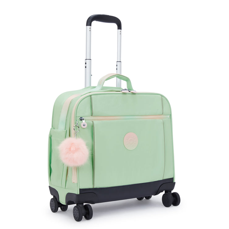 KIPLING Large wheeled bag Female Soft Green Met New Storia