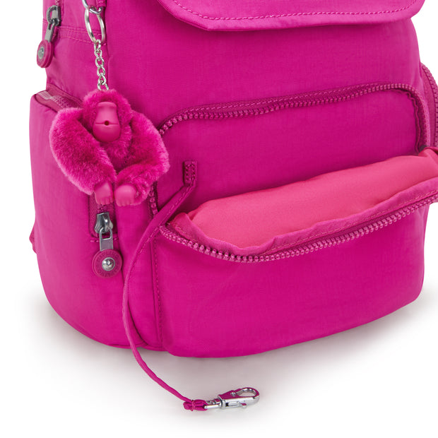 KIPLING Small backpack Female Glowing Fuchsia City Zip S I3523-3KU