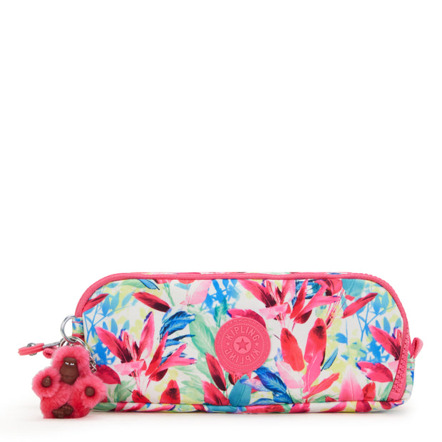 KIPLING Large pencase Female Flamingo Leaves Gitroy