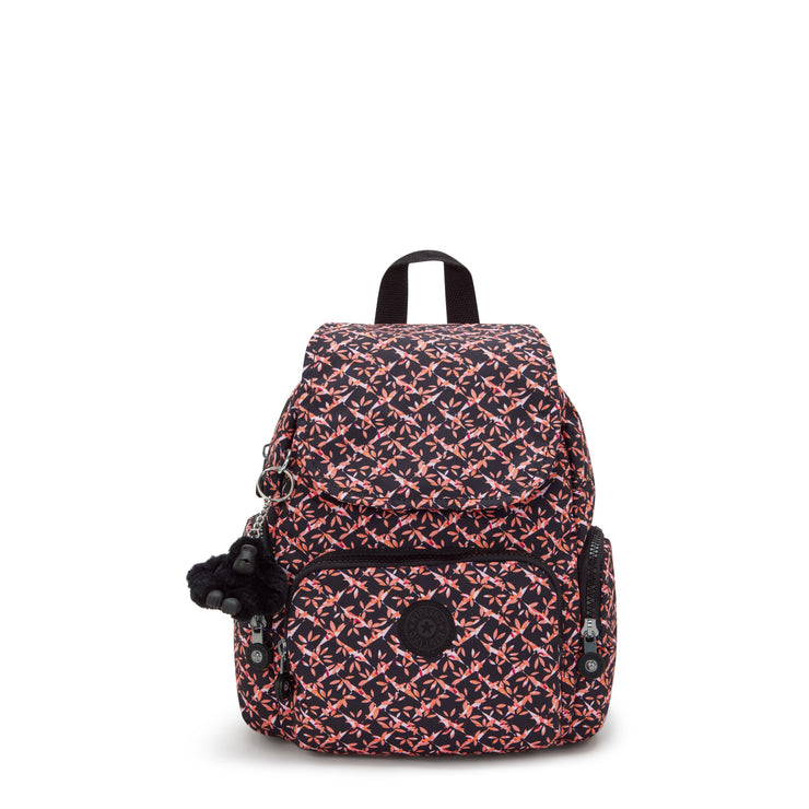 حقيبة ظهر صغيرة من KIPLING حقيبة ظهر صغيرة للإناث Dancing Bouquet City Zip Mini I3735-46X