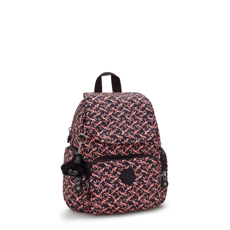 حقيبة ظهر صغيرة من KIPLING حقيبة ظهر صغيرة للإناث Dancing Bouquet City Zip Mini I3735-46X