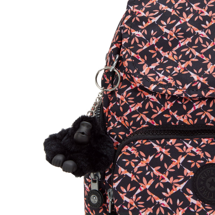 حقيبة ظهر صغيرة من KIPLING حقيبة ظهر صغيرة للإناث Dancing Bouquet City Zip Mini I3735-46X