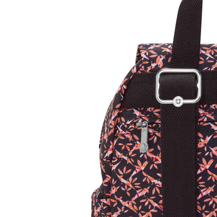 حقيبة ظهر صغيرة من KIPLING حقيبة ظهر صغيرة للإناث Dancing Bouquet City Zip Mini I3735-46X