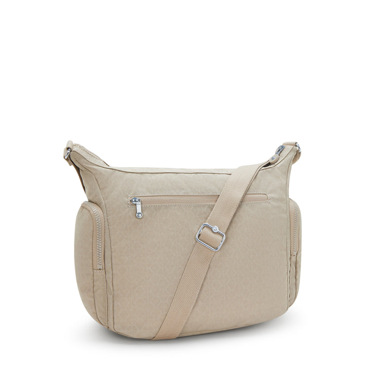 KIPLING Large crossbody Female Signature Beige Embossed Gabb I3945-96A