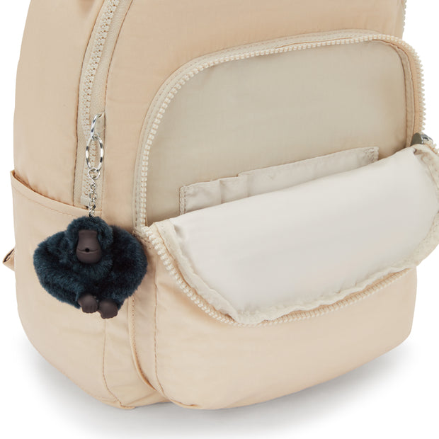 KIPLING Small Backpack (With Laptop Protection) Unisex Back To Beige Seoul S I4082-26V