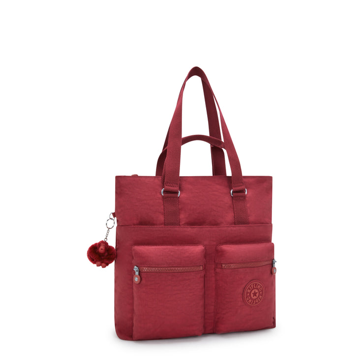 KIPLING Large Tote Unisex Funky Red India I4609-4SS