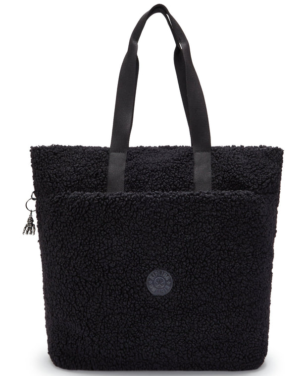 KIPLING Large tote Female Black Fuzz Glynn I4936-5PF