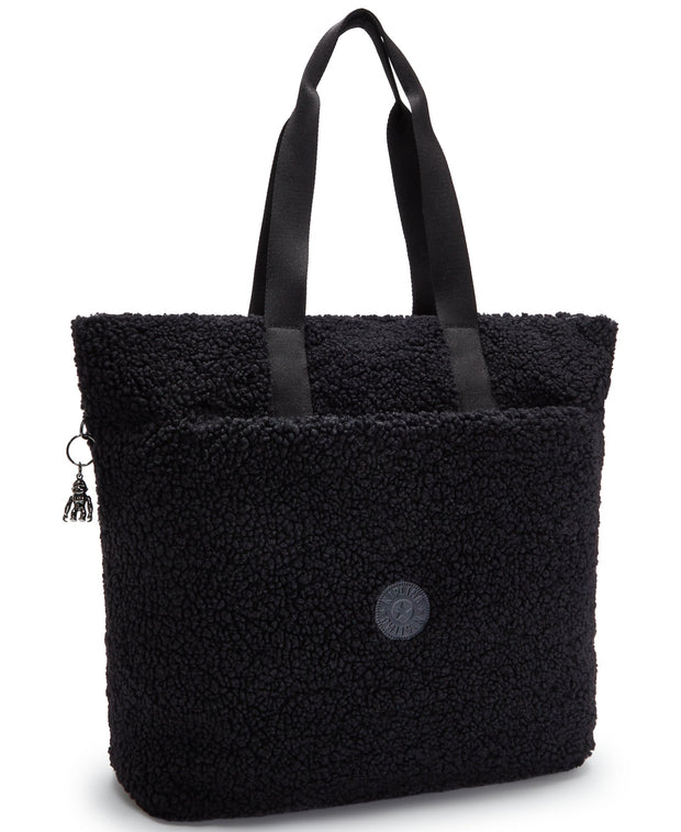 KIPLING Large tote Female Black Fuzz Glynn I4936-5PF