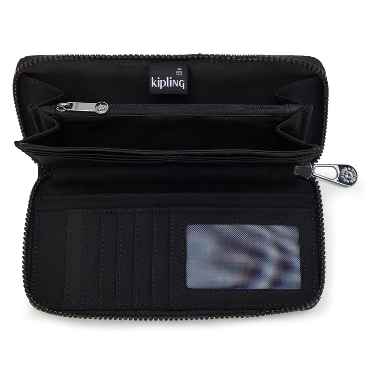 KIPLING Large wallet Female Endless Black Money World I5102-TB4