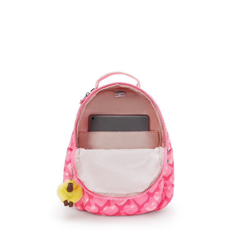 KIPLING Small Backpack (With Laptop Protection) Female Adorable Hearts Seoul S I5357-1NB