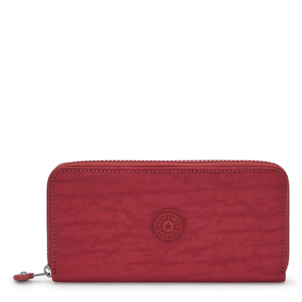 KIPLING Large wallet Female Funky Red Money World I5411-4SS