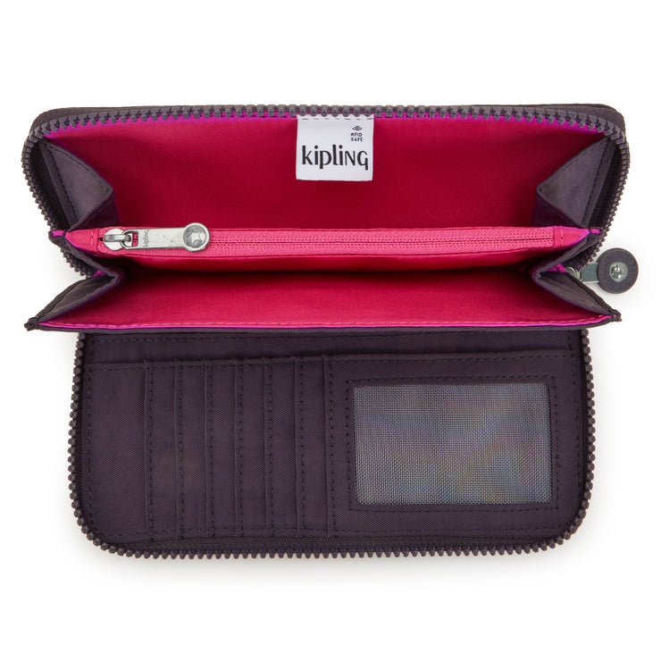 KIPLING Large wallet Female Ultimate Plum Money World I5411-67U