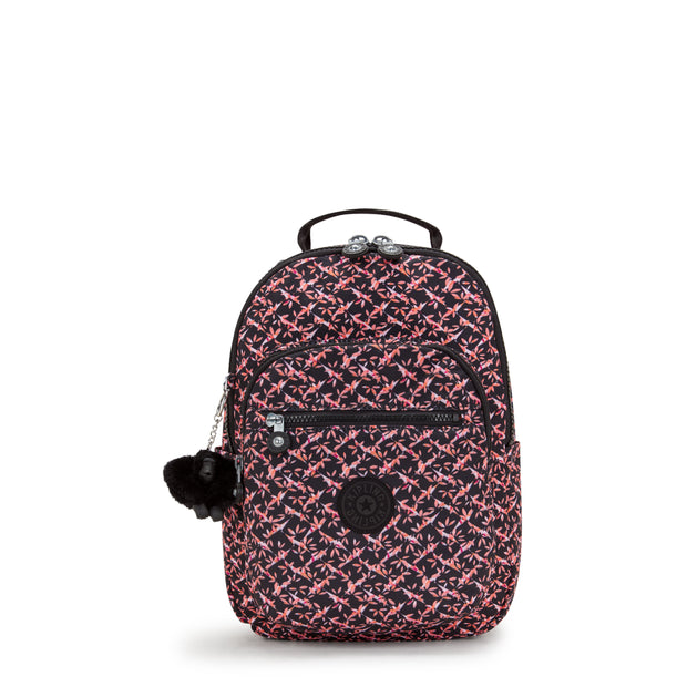 KIPLING Small Backpack (With Laptop Protection) Female Dancing Bouquet Seoul S I5611-46X