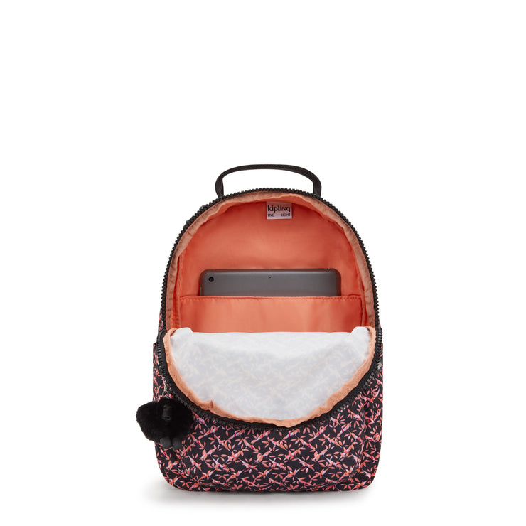 KIPLING Small Backpack (With Laptop Protection) Female Dancing Bouquet Seoul S I5611-46X