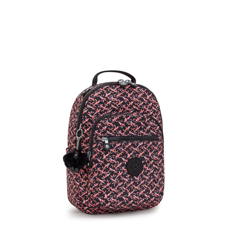 KIPLING Small Backpack (With Laptop Protection) Female Dancing Bouquet Seoul S I5611-46X