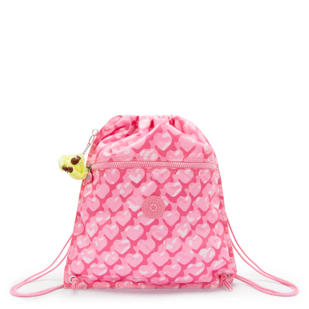 KIPLING Medium backpack (with drawstring) Female Adorable Hearts Supertaboo I5637-1NB