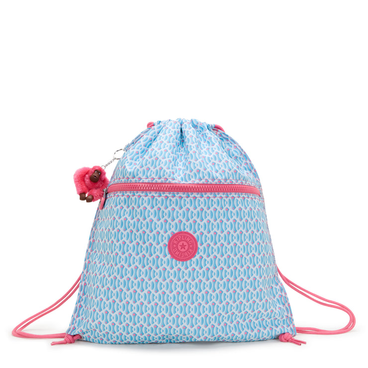 KIPLING Medium backpack (with drawstring) Female Dreamy Geo C Supertaboo