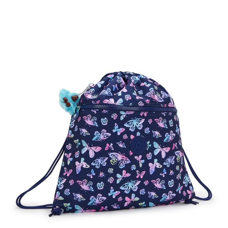 KIPLING Medium backpack (with drawstring) Female Butterfly Fun Supertaboo  -  I5637-F5K