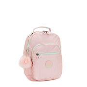 KIPLING Small Backpack (With Laptop Protection) Female Blush Metallic Seoul S