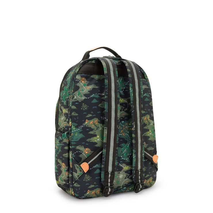 KIPLING Large backpack (with laptop compartment) Unisex Camo Treasure Seoul Lap I5816-3PB