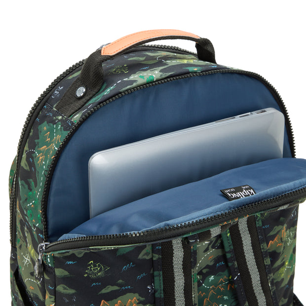 KIPLING Large backpack (with laptop compartment) Unisex Camo Treasure Seoul Lap I5816-3PB