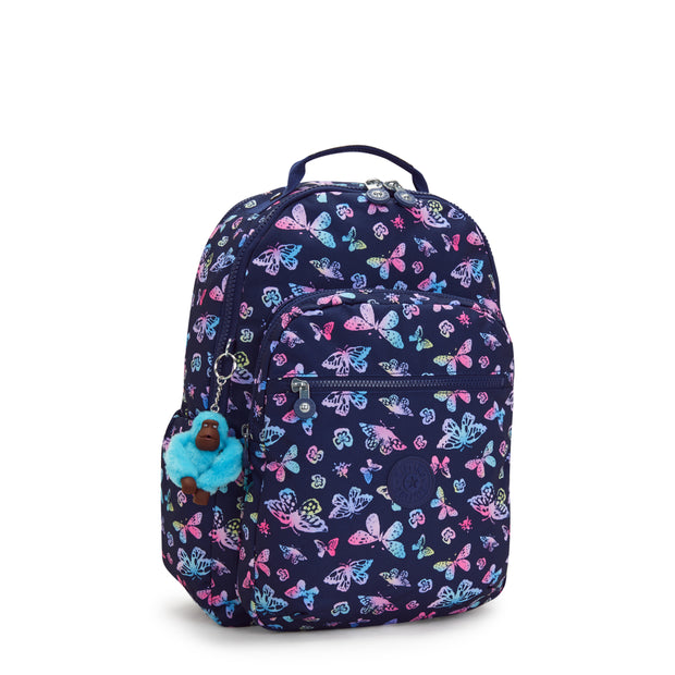 KIPLING Large backpack (with laptop compartment) Female Butterfly Fun Seoul Lap  -  I5816-F5K