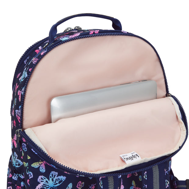 KIPLING Large backpack (with laptop compartment) Female Butterfly Fun Seoul Lap  -  I5816-F5K