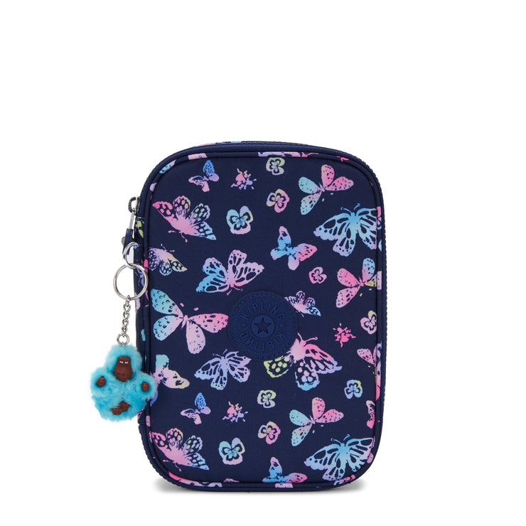 KIPLING Large pencase Female Butterfly Fun 100 Pens