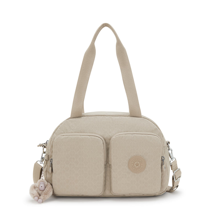 KIPLING Medium shoulderbag (with removable shoulderstrap) Female Signature Beige Embossed Cool Defea I6017-96A