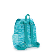 Kipling Small Backpack With Adjustable Straps Female Aqua Pool City Zip S  -  I6345-5MF