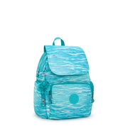 Kipling Small Backpack With Adjustable Straps Female Aqua Pool City Zip S  -  I6345-5MF