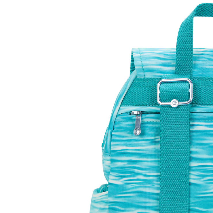 Kipling Small Backpack With Adjustable Straps Female Aqua Pool City Zip S  -  I6345-5MF