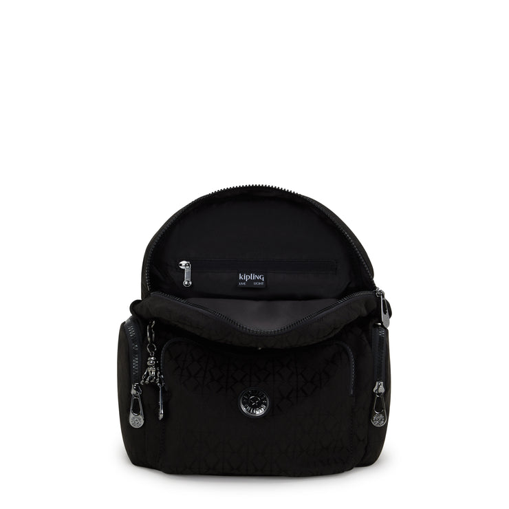 حقيبة ظهر صغيرة من KIPLING حقيبة ظهر أنثوية سوداء اللون Jq City Zip S I6749-Y12