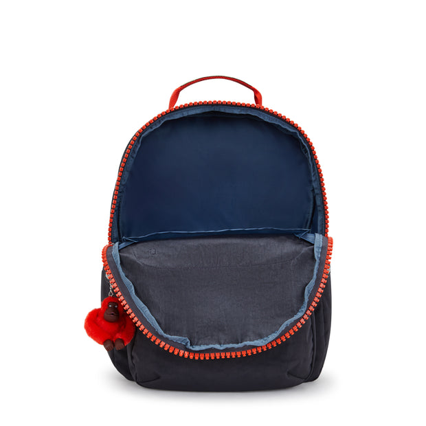 KIPLING Large Backpack with Separate Laptop Compartment Unisex Iron Bold Zip Bold Seoul Lap  -  I7050-N4W