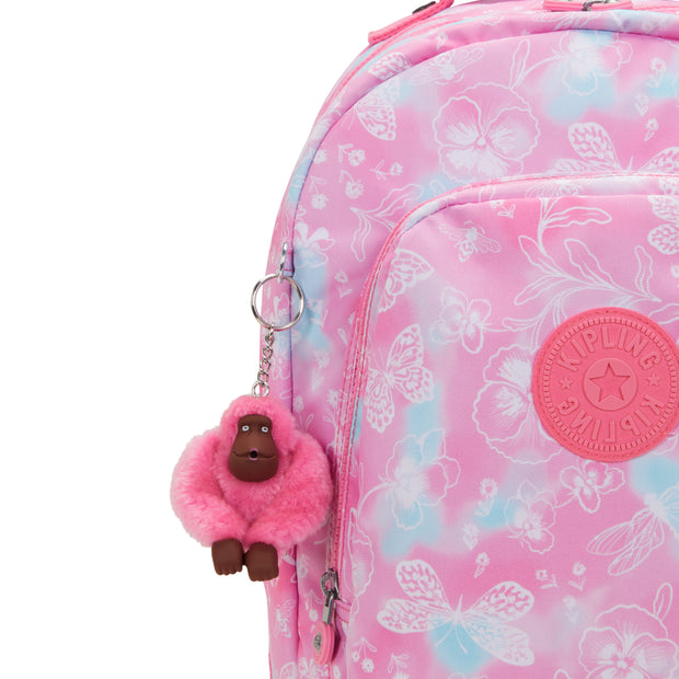 KIPLING Large backpack (with laptop protection) Female Garden Clouds Class Room  -  I7090-2PE