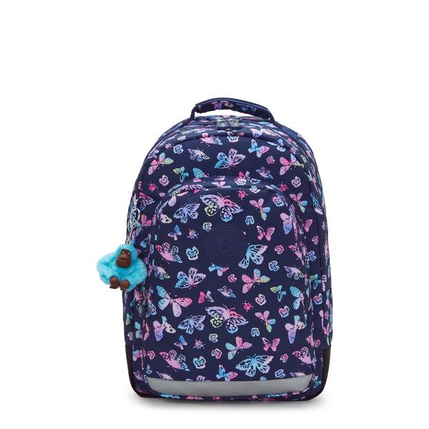 KIPLING Large backpack (with laptop protection) Female Butterfly Fun Class Room