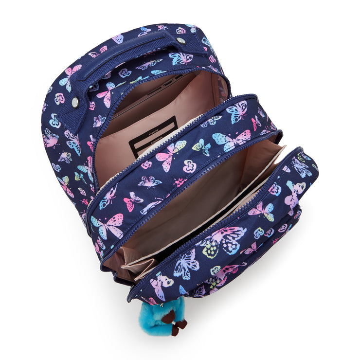 KIPLING Large backpack (with laptop protection) Female Butterfly Fun Class Room