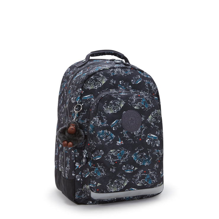 KIPLING Large backpack (with laptop protection) Unisex Jungle Fun Race Class Room