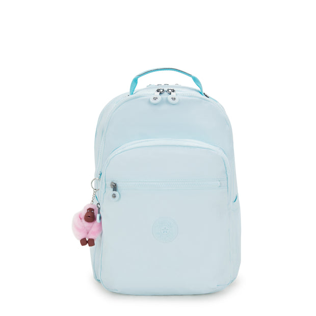 KIPLING Large backpack (with laptop compartment) Female Blue Sky Metallic Seoul Lap I7135-5MB