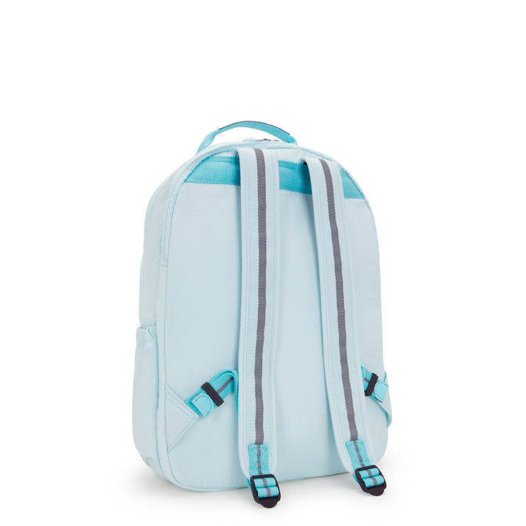 KIPLING Large backpack (with laptop compartment) Female Blue Sky Metallic Seoul Lap I7135-5MB