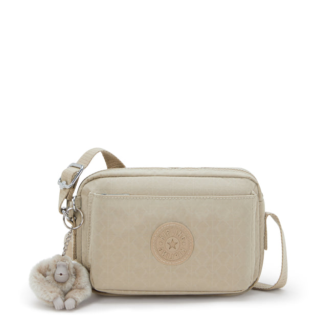 KIPLING Small crossbody Female Signature Beige Embossed Abanu I7248-96A