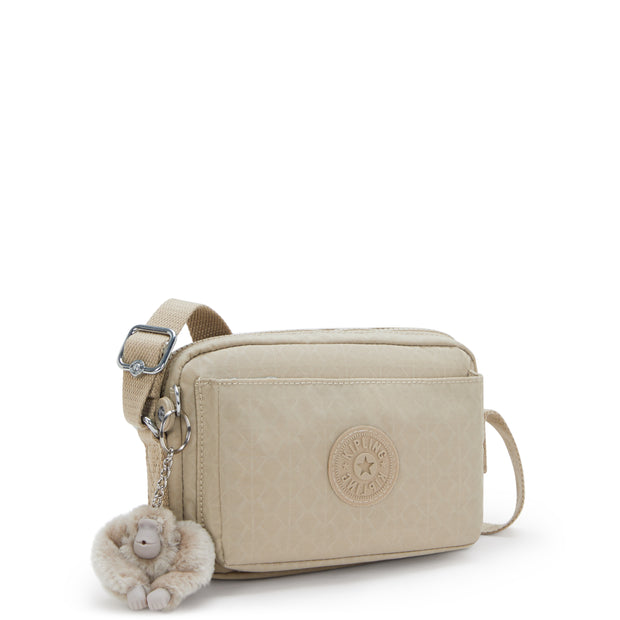 KIPLING Small crossbody Female Signature Beige Embossed Abanu I7248-96A