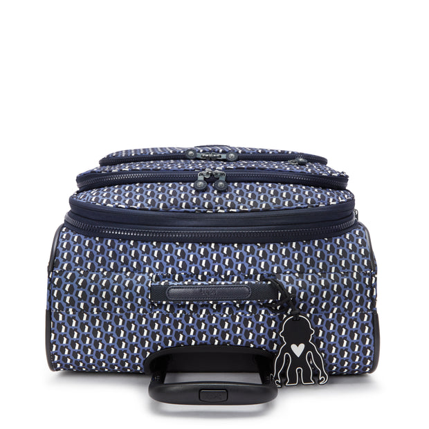 KIPLING Medium expandable spinner Female 3D K Blue New Youri Spin M I7788-4JS