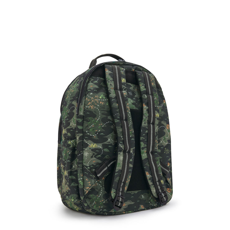 KIPLING Large backpack (with laptop compartment) Unisex Camo Treasure Seoul College I7973-3PB